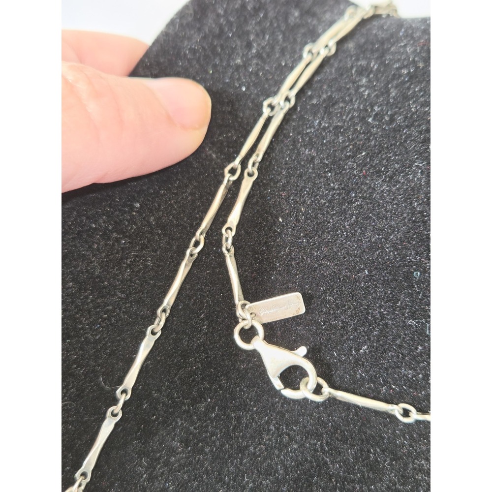Elizabeth And James .925 Designer Necklace. Edgy, Boho. Gear Metal Design. 30... - Picture 2 of 6